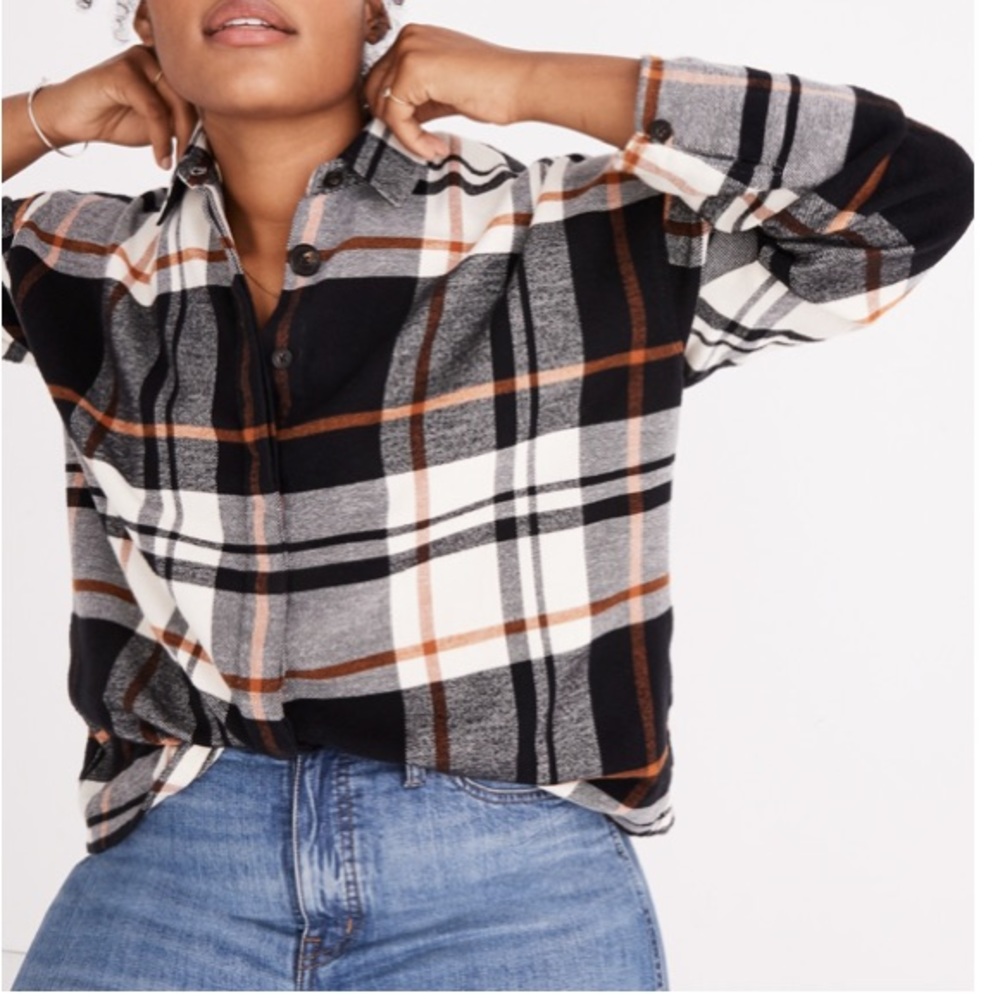 Madewell Bromley Flannel Shirt Plaid 3X NWT